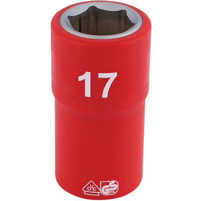 Draper Tools 1/2 Sq. Dr. Fully Insulated VDE Socket (17mm) DRA31864