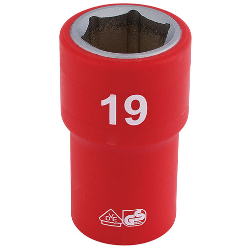 Draper Tools 1/2 Sq. Dr. Fully Insulated VDE Socket (19mm) DRA31880