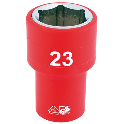 Draper Tools 1/2 Sq. Dr. Fully Insulated VDE Socket (23mm) DRA31953