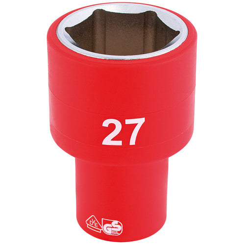 Draper Tools 1/2 Sq. Dr. Fully Insulated VDE Socket (27mm) DRA31964