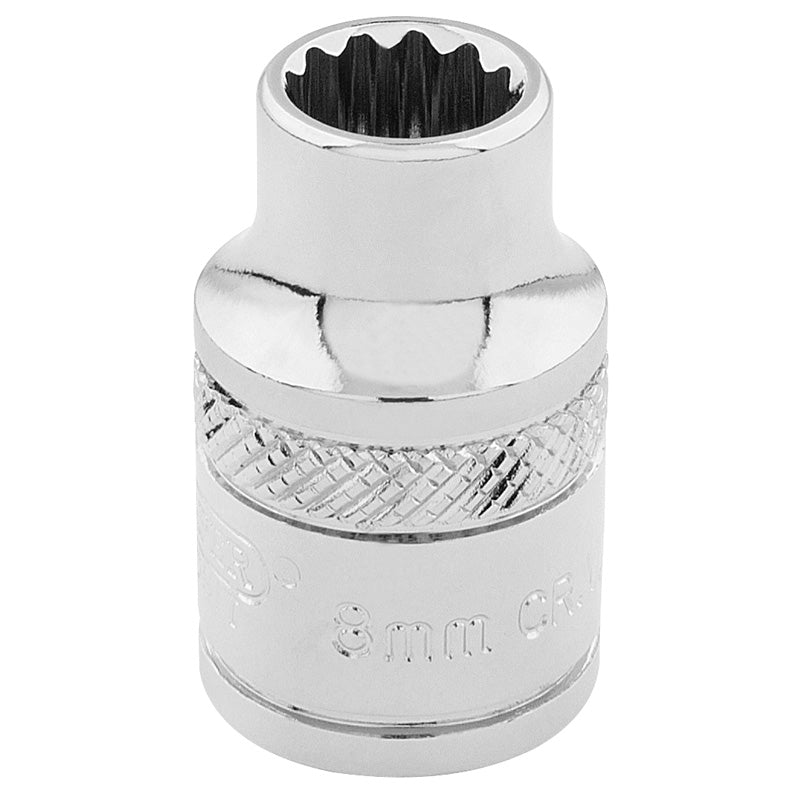 Draper Tools 3/8 Square Drive Hi-Torq® 12 Point Socket (8mm) DRA32768