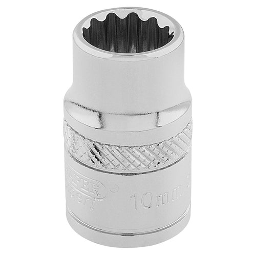 Draper Tools 3/8 Square Drive Hi-Torq® 12 Point Socket (10mm) DRA32770