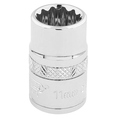 Draper Tools 3/8 Square Drive Hi-Torq® 12 Point Socket (11mm) DRA32771