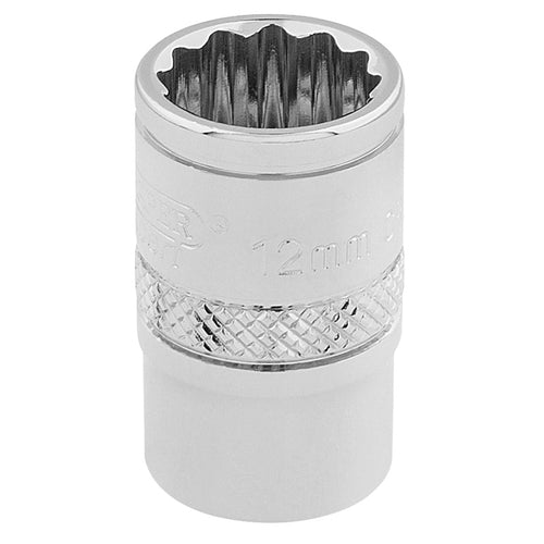 Draper Tools 3/8 Square Drive Hi-Torq® 12 Point Socket (12mm) DRA32772