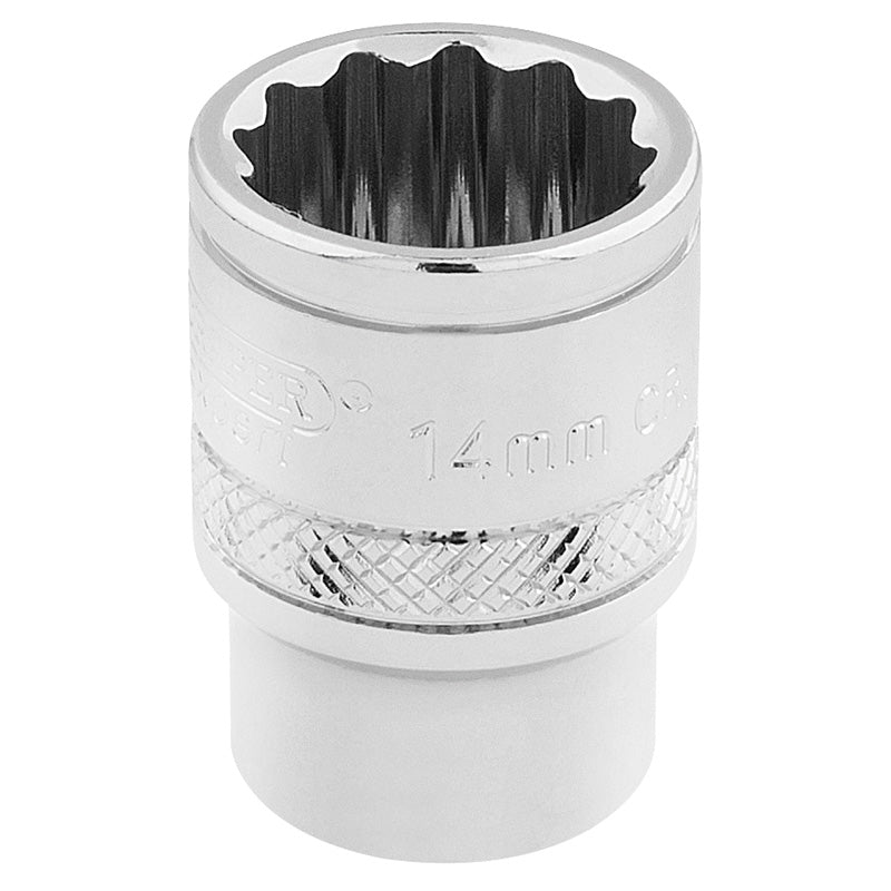 Draper Tools 3/8 Square Drive Hi-Torq® 12 Point Socket (14mm) DRA32777