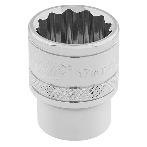 Draper Tools 3/8 Square Drive Hi-Torq® 12 Point Socket (17mm) DRA32781