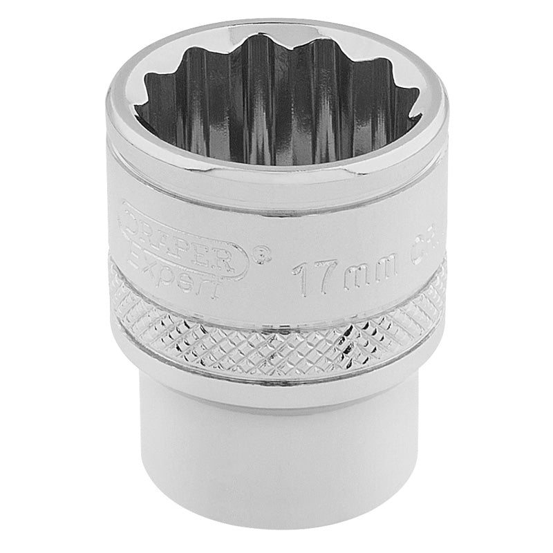 Draper Tools 3/8 Square Drive Hi-Torq® 12 Point Socket (17mm) DRA32781