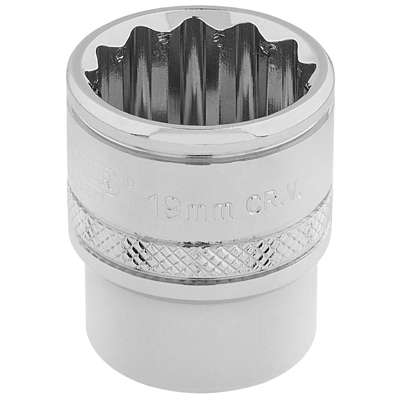 Draper Tools 3/8 Square Drive Hi-Torq® 12 Point Socket (19mm) DRA32797