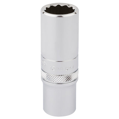 Draper Tools 3/8 Square Drive Hi-Torq® 12 Point Deep Socket (15mm) DRA32965