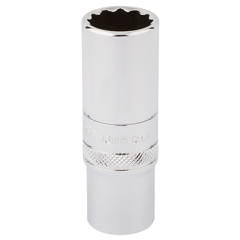 Draper Tools 3/8 Square Drive Hi-Torq® 12 Point Deep Socket (16mm) DRA32990