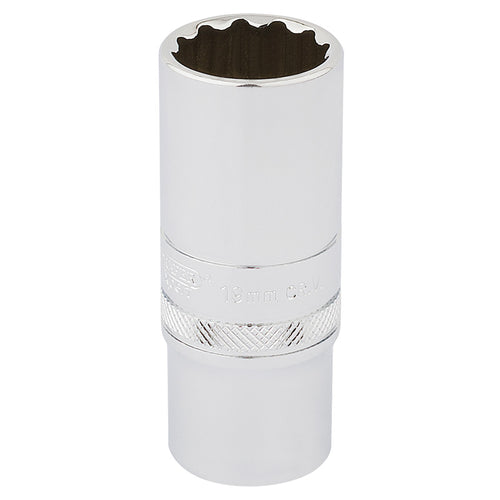 Draper Tools 3/8 Square Drive Hi-Torq® 12 Point Deep Socket (19mm) DRA33036