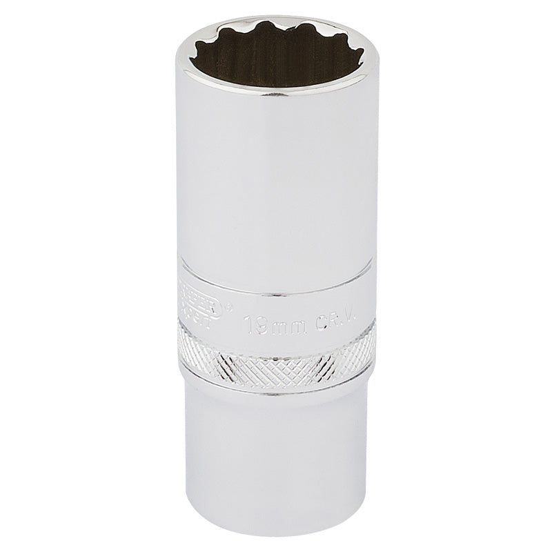 Draper Tools 3/8 Square Drive Hi-Torq® 12 Point Deep Socket (19mm) DRA33036
