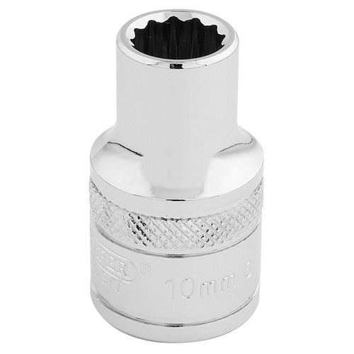 Draper Tools 1/2 Square Drive Hi-Torq® 12 Point Socket (10mm) DRA33093