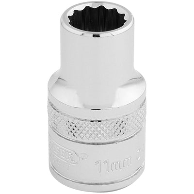Draper Tools 1/2 Square Drive Hi-Torq® 12 Point Socket (11mm) DRA33095
