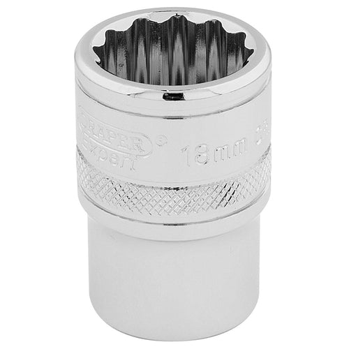 Draper Tools 1/2 Square Drive Hi-Torq® 12 Point Socket (18mm) DRA33202