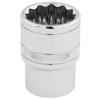 Draper Tools 1/2 Square Drive Hi-Torq® 12 Point Socket (20mm) DRA33289
