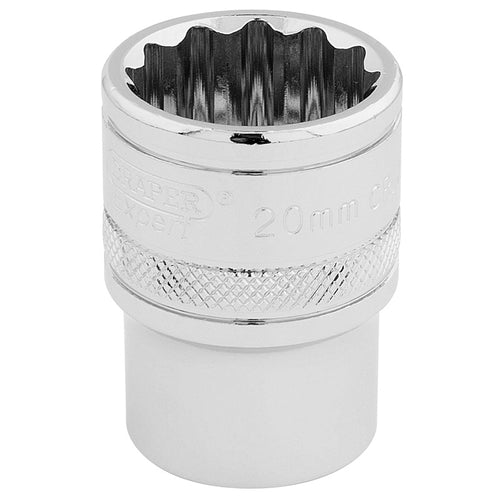 Draper Tools 1/2 Square Drive Hi-Torq® 12 Point Socket (20mm) DRA33289