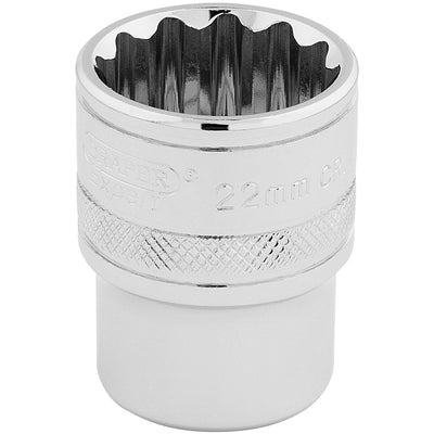 Draper Tools 1/2 Square Drive Hi-Torq® 12 Point Socket (22mm) DRA33368