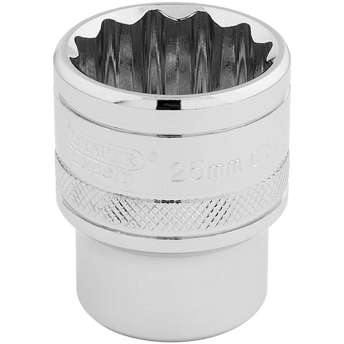Draper Tools 1/2 Square Drive Hi-Torq® 12 Point Socket (25mm) DRA33418