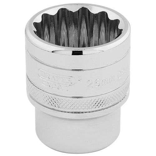 Draper Tools 1/2 Square Drive Hi-Torq® 12 Point Socket (26mm) DRA33441