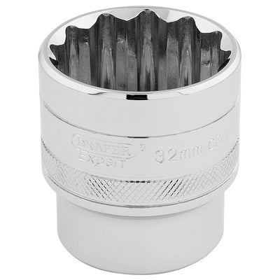Draper Tools 1/2 Square Drive Hi-Torq® 12 Point Socket (32mm) DRA33593