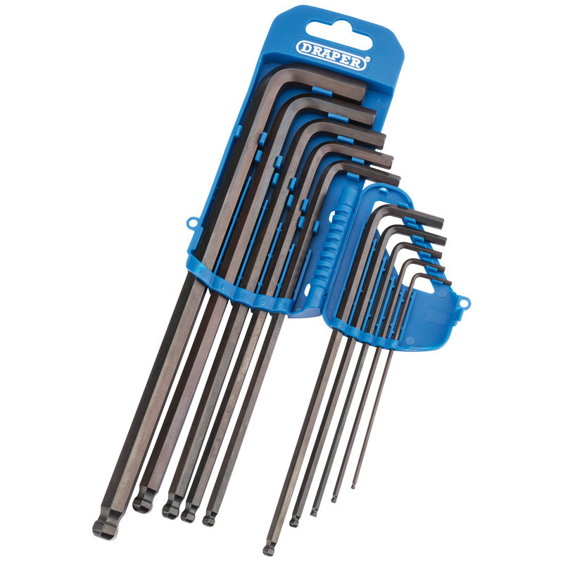 Draper Tools Extra Long Metric Hexagon and Ball End Hexagon Key Set (10 Piece) DRA33719
