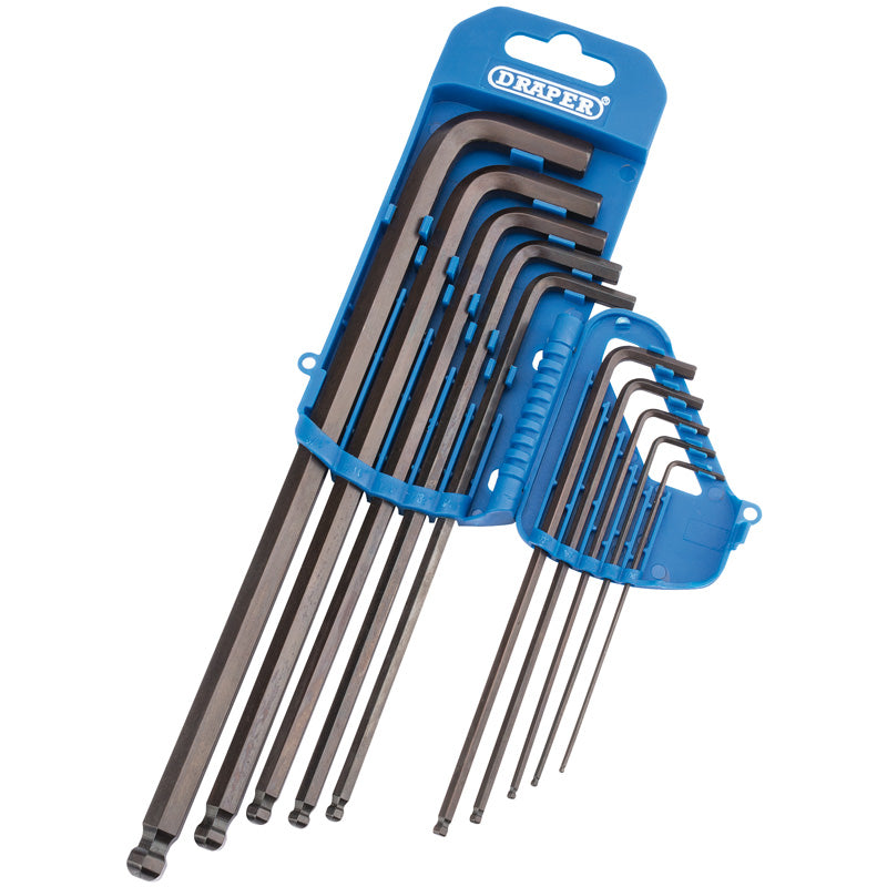 Draper Tools Extra Long Imperial Hexagon and Ball End Hexagon Key Set (10 Piece) DRA33723