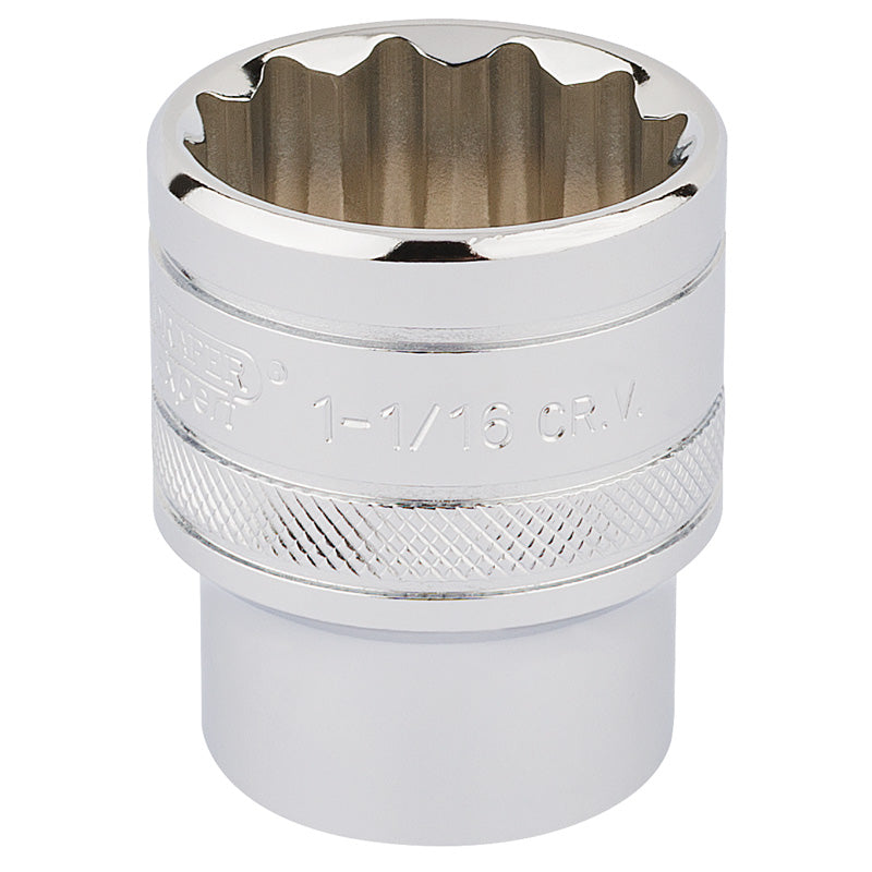 Draper Tools 1/2 Square Drive Hi-Torq® 12 Point Socket (1.1/16) DRA33726