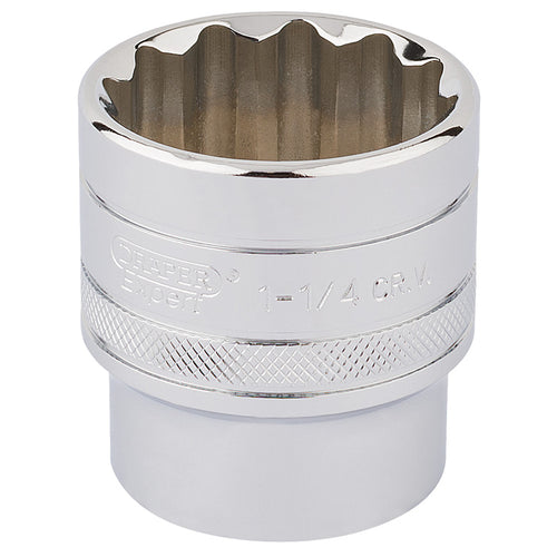 Draper Tools 1/2 Square Drive Hi-Torq® 12 Point Socket (1.1/4) DRA33729