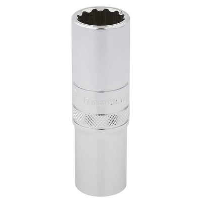 Draper Tools 1/2 Square Drive Hi-Torq® 12 Point Deep Socket (17mm) DRA33735