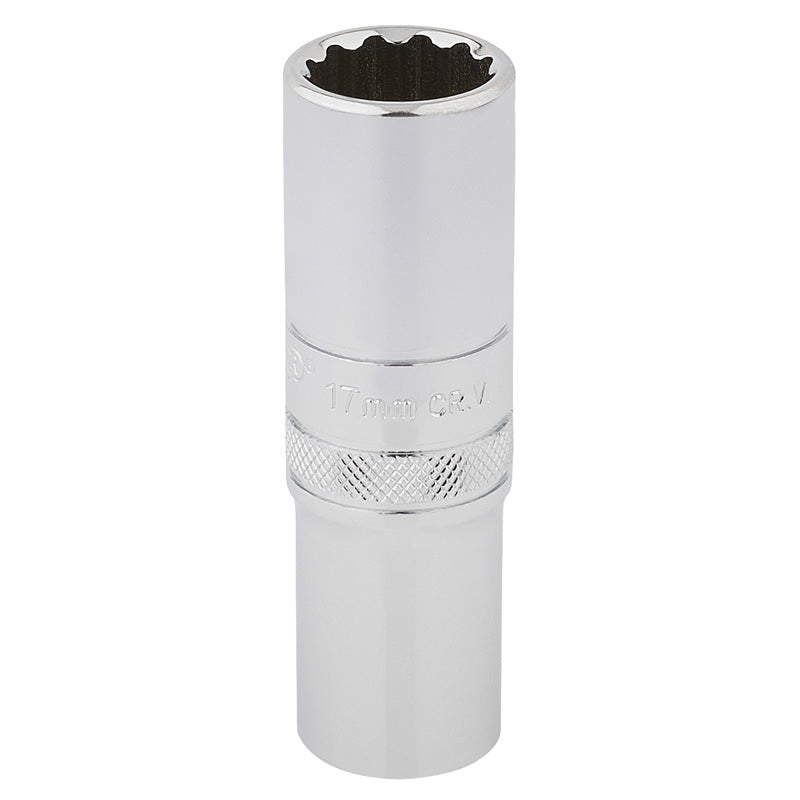 Draper Tools 1/2 Square Drive Hi-Torq® 12 Point Deep Socket (17mm) DRA33735