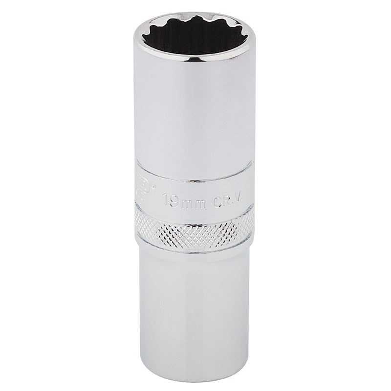 Draper Tools 1/2 Square Drive Hi-Torq® 12 Point Deep Socket (19mm) DRA33772