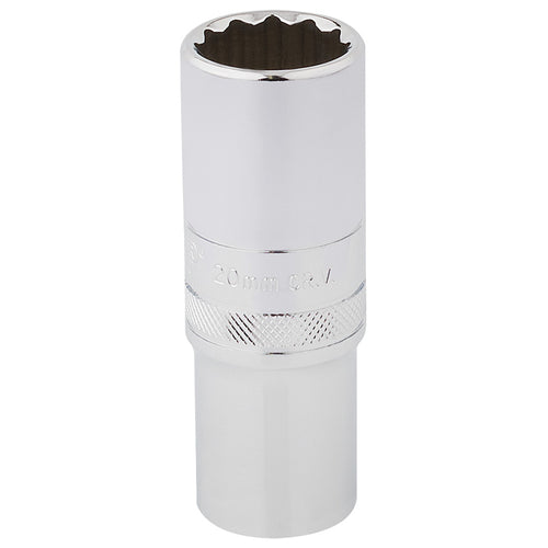 Draper Tools 1/2 Square Drive Hi-Torq® 12 Point Deep Socket (20mm) DRA33787