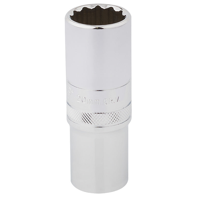 Draper Tools 1/2 Square Drive Hi-Torq® 12 Point Deep Socket (20mm) DRA33787