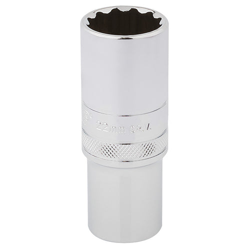 Draper Tools 1/2 Square Drive Hi-Torq® 12 Point Deep Socket (22mm) DRA33788