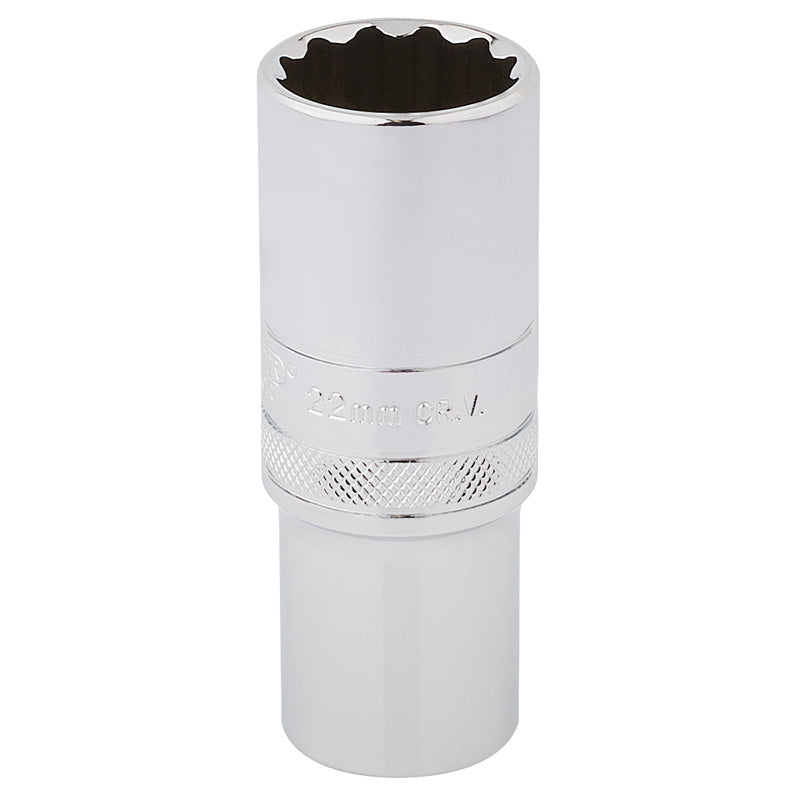 Draper Tools 1/2 Square Drive Hi-Torq® 12 Point Deep Socket (22mm) DRA33788