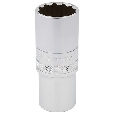 Draper Tools 1/2 Square Drive Hi-Torq® 12 Point Deep Socket (24mm) DRA33802