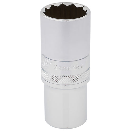 Draper Tools 1/2 Square Drive Hi-Torq® 12 Point Deep Socket (24mm) DRA33802