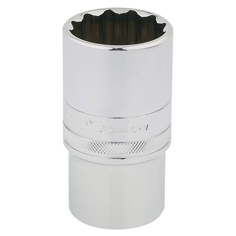Draper Tools 1/2 Square Drive Hi-Torq® 12 Point Deep Socket (32mm) DRA33865
