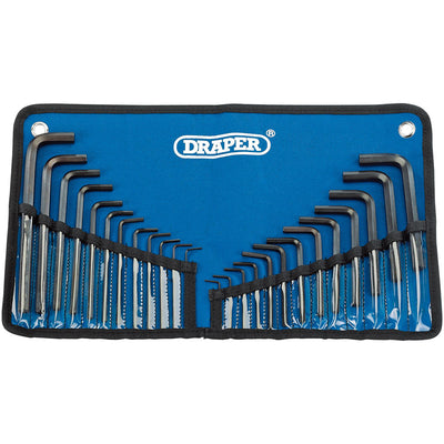Draper Tools Metric/Imperial Combined Hexagon Key Set (25 Piece) DRA33892