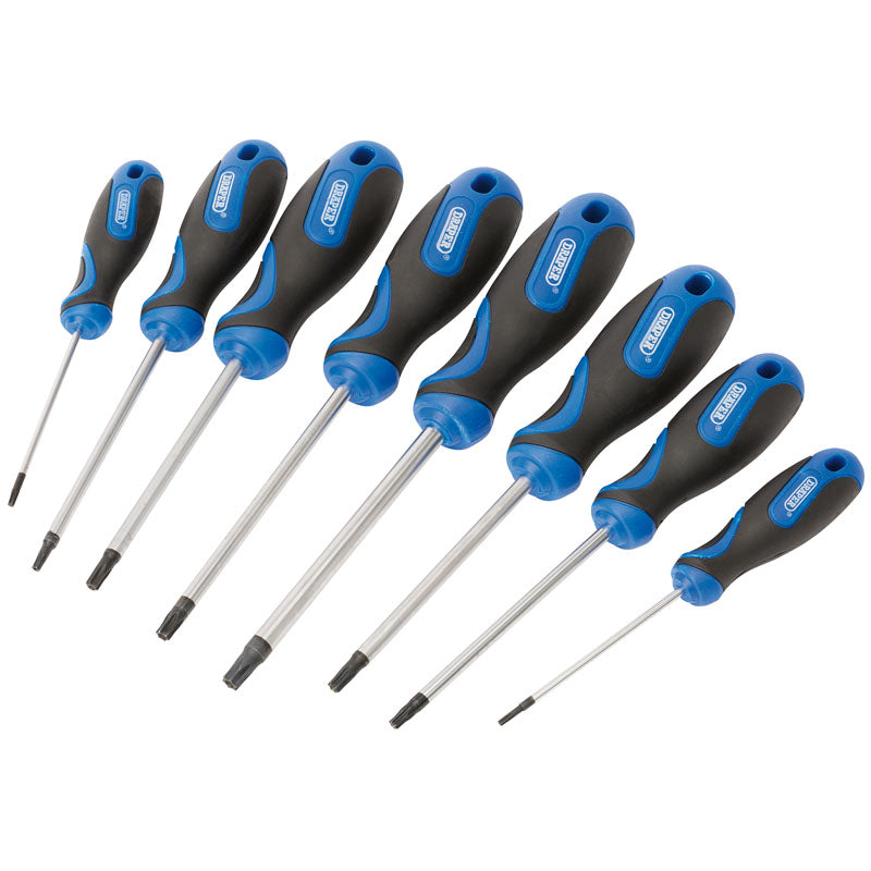 Draper Tools Soft Grip TX-STAR® and TX-STAR® Security Screwdriver Set (8 Piece) DRA34251