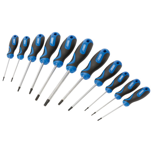 Draper Tools Soft Grip TX-STAR® and TX-STAR® Security Screwdriver Set (11 Piece) DRA34253