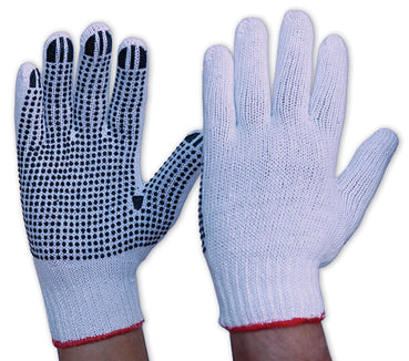 PROCHOICE Knitted Poly/Cotton Gloves with PVC Dots - Ladies 342KPDBL
