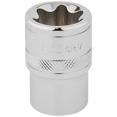 Draper Tools 1/2 Square Drive Draper TX-STAR® Socket (E22) DRA34372