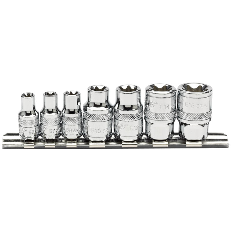 Draper Tools 1/4 and 3/8 Sq. Dr. Draper TX-STAR® Socket Set (7 Piece) DRA34412
