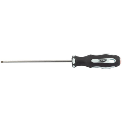 Draper Tools Plain Slot 3 x 100mm Soft Grip Parallel Tip Screwdrivers DRA34972