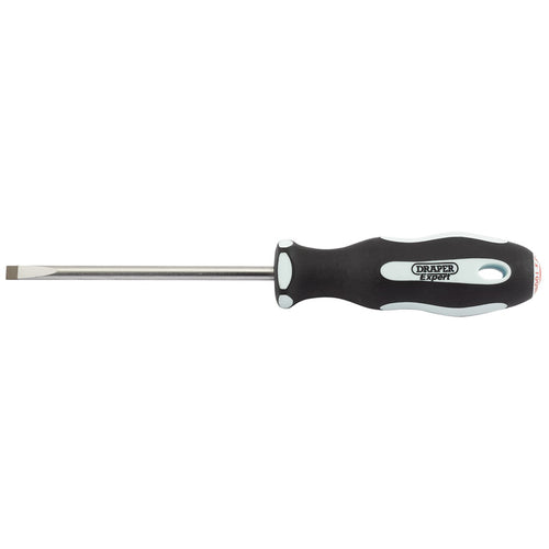 Draper Tools Plain Slot 5.5 x 100mm Soft Grip Parallel Tip Screwdrivers DRA34973