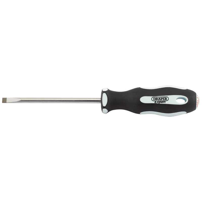 Draper Tools Plain Slot 5.5 x 100mm Soft Grip Parallel Tip Screwdrivers DRA34973