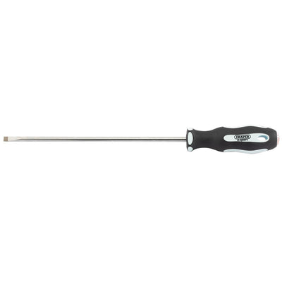 Draper Tools Plain Slot 5.5 x 200mm Soft Grip Parallel Tip Screwdrivers DRA34975