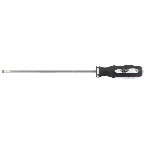 Draper Tools Plain Slot 5.5 x 200mm Soft Grip Parallel Tip Screwdrivers DRA34975